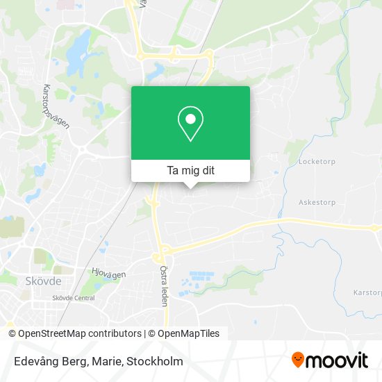Edevång Berg, Marie karta