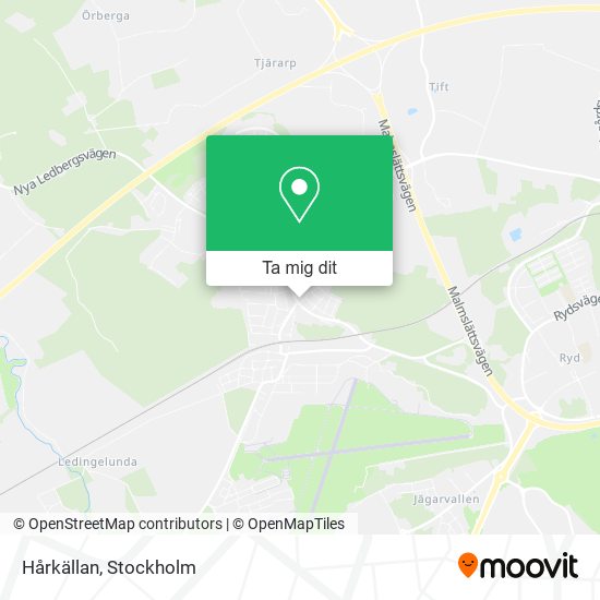 Hårkällan karta