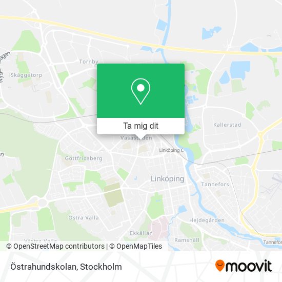 Östrahundskolan karta