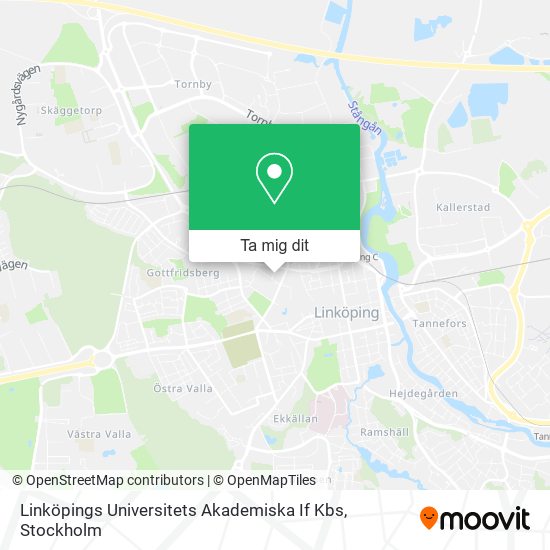 Linköpings Universitets Akademiska If Kbs karta