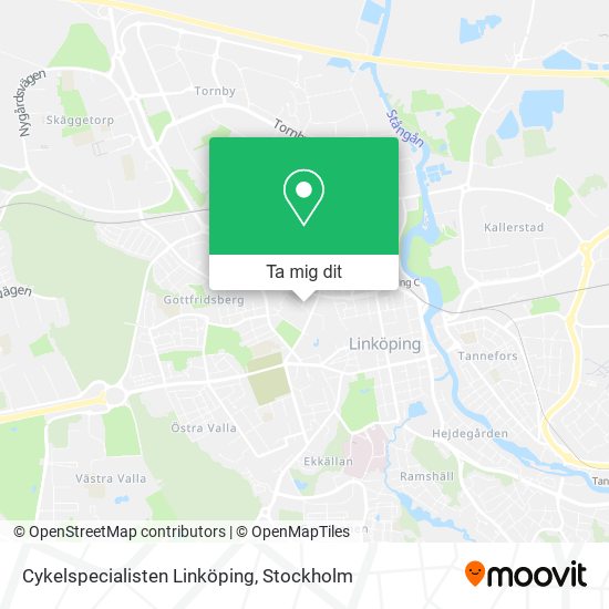 Cykelspecialisten Linköping karta