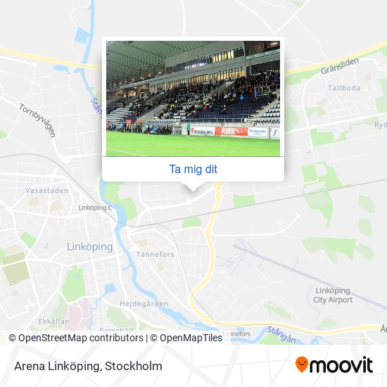 Arena Linköping karta