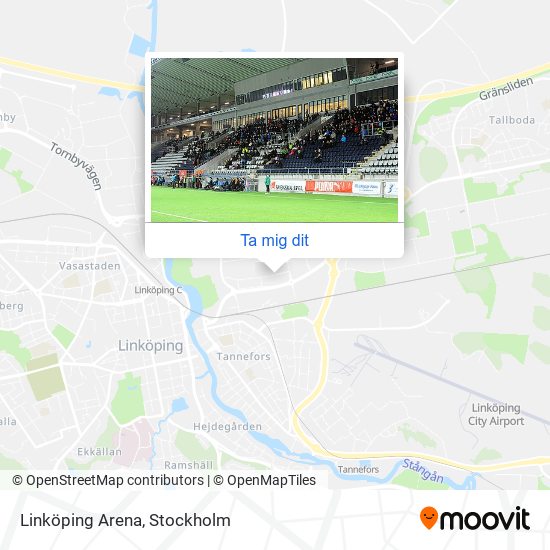 Linköping Arena karta