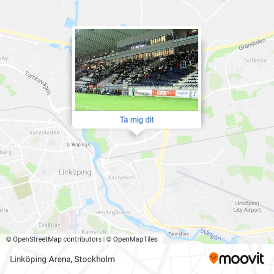 Linköping Arena karta