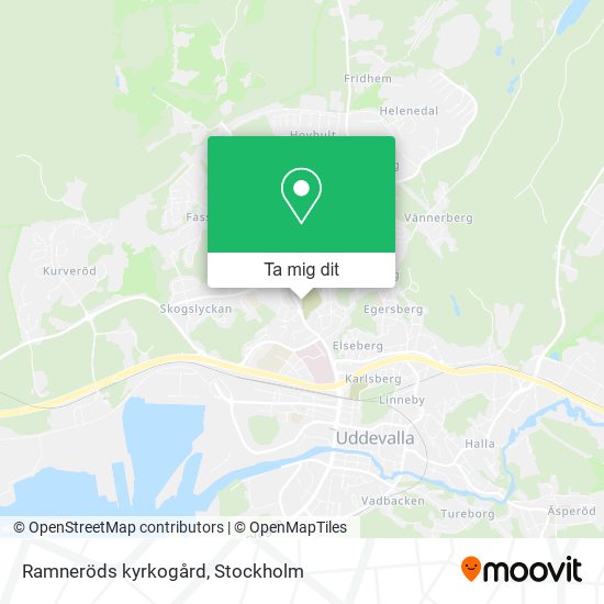 Ramneröds kyrkogård karta