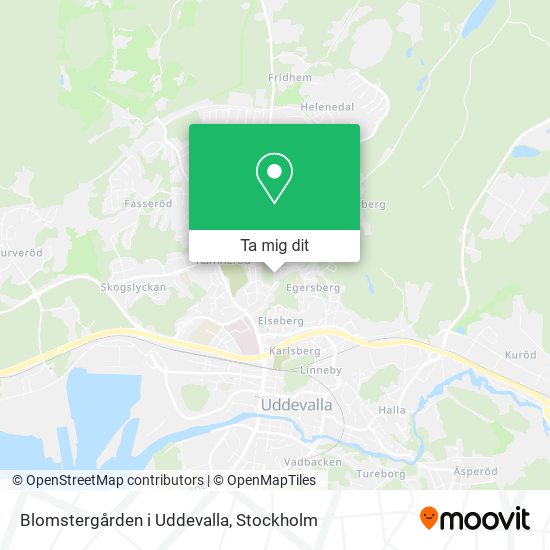 Blomstergården i Uddevalla karta