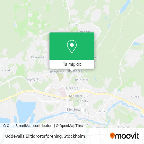 Uddevalla Elitidrottsförening karta