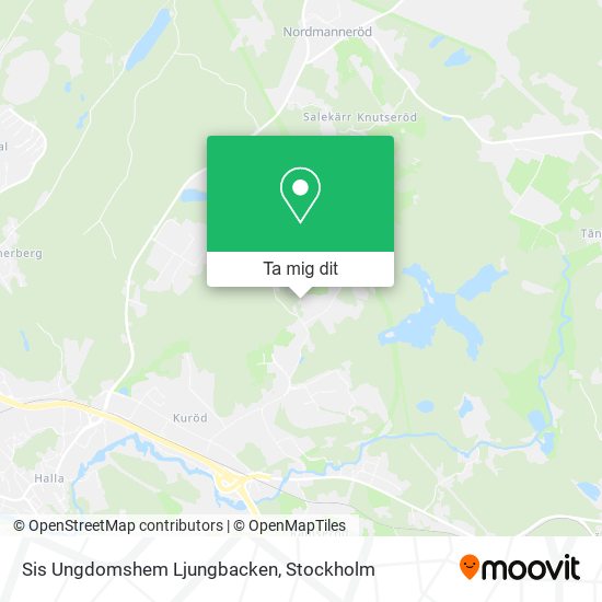 Sis Ungdomshem Ljungbacken karta