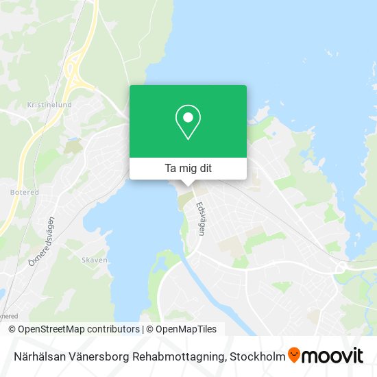 Närhälsan Vänersborg Rehabmottagning karta