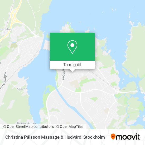 Christina Pålsson Massage & Hudvård karta