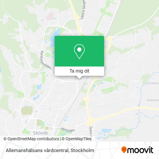 Allemanshälsans vårdcentral karta