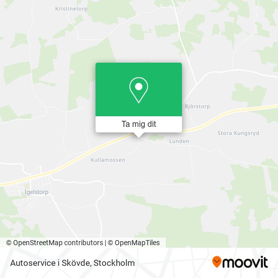 Autoservice i Skövde karta