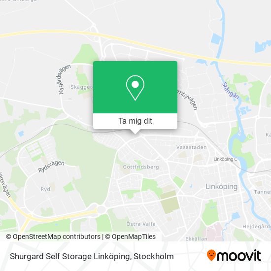 Shurgard Self Storage Linköping karta