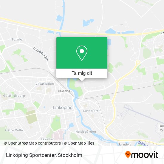 Linköping Sportcenter karta