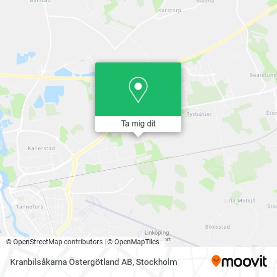 Kranbilsåkarna Östergötland AB karta