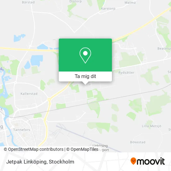 Jetpak Linköping karta