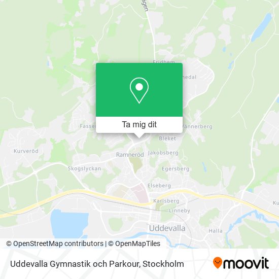 Uddevalla Gymnastik och Parkour karta