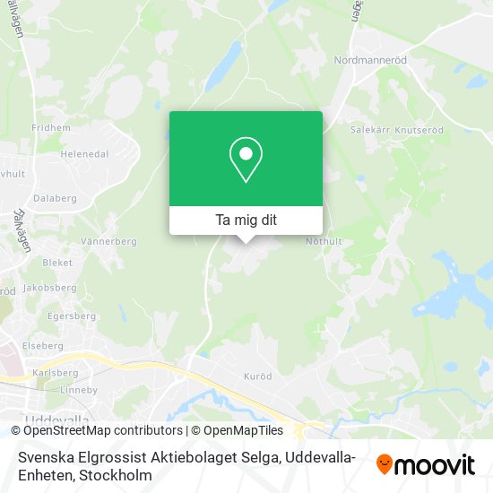 Svenska Elgrossist Aktiebolaget Selga, Uddevalla-Enheten karta