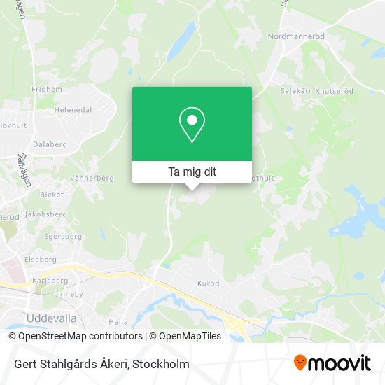 Gert Stahlgårds Åkeri karta