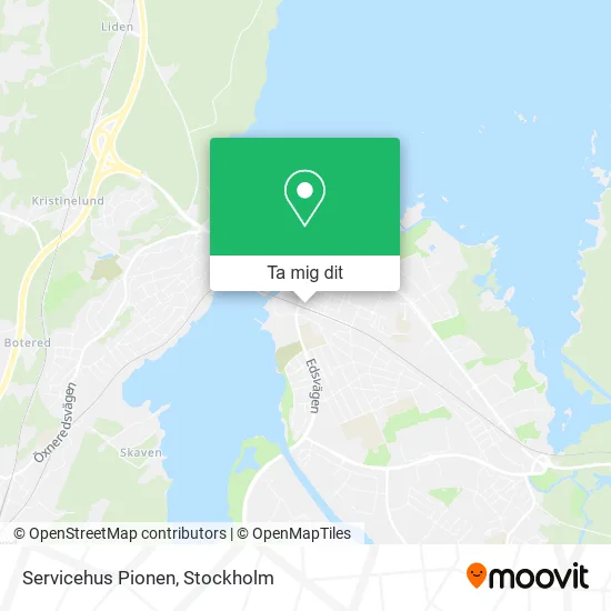 Servicehus Pionen karta