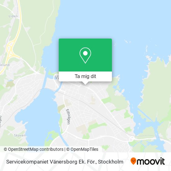 Servicekompaniet Vänersborg Ek. För. karta