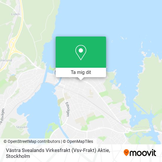 Västra Svealands Virkesfrakt (Vsv-Frakt) Aktie karta