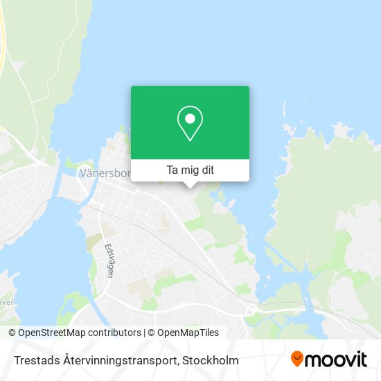 Trestads Återvinningstransport karta