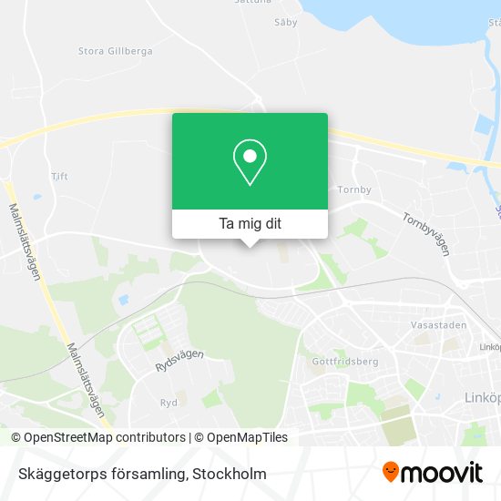 Skäggetorps församling karta
