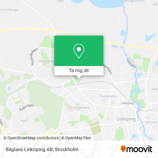 Bilglans Linköping AB karta