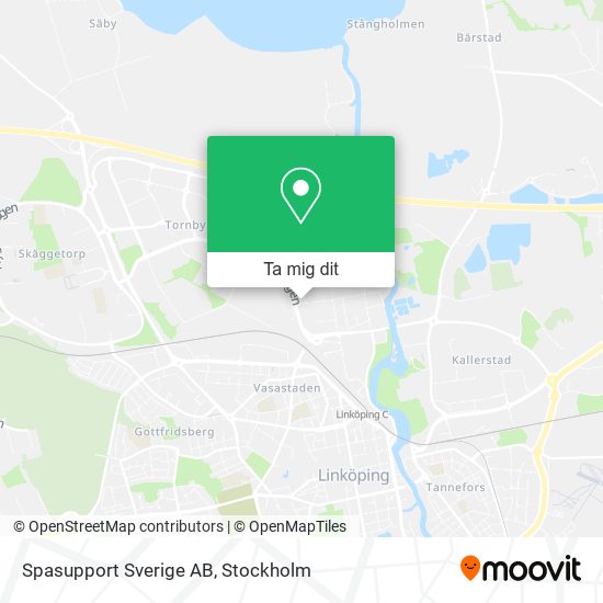 Spasupport Sverige AB karta