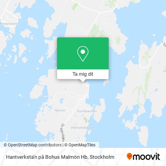 Hantverksta'n på Bohus Malmön Hb karta