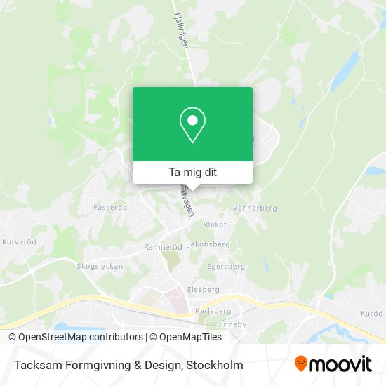 Tacksam Formgivning & Design karta