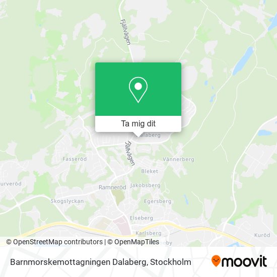 Barnmorskemottagningen Dalaberg karta