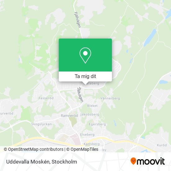 Uddevalla Moskén karta