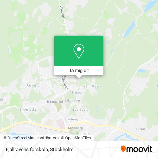 Fjällrävens förskola karta