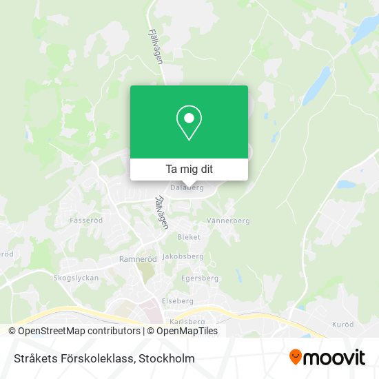 Stråkets Förskoleklass karta