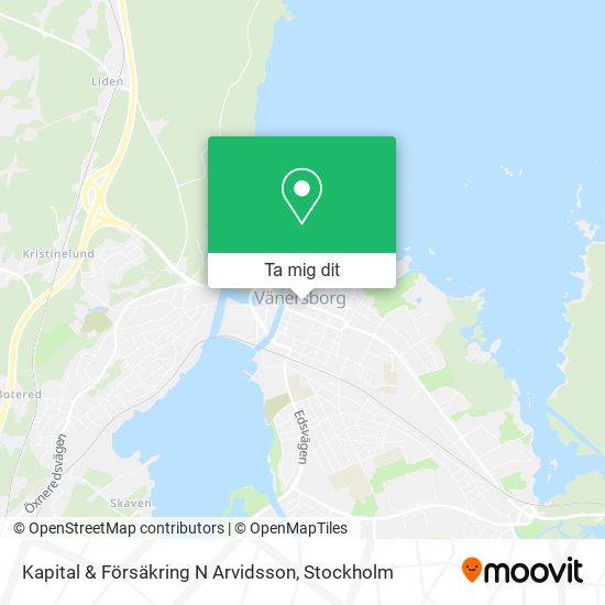 Kapital & Försäkring N Arvidsson karta