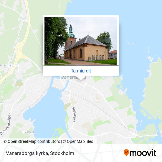 Vänersborgs kyrka karta