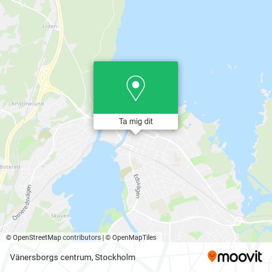 Vänersborgs centrum karta