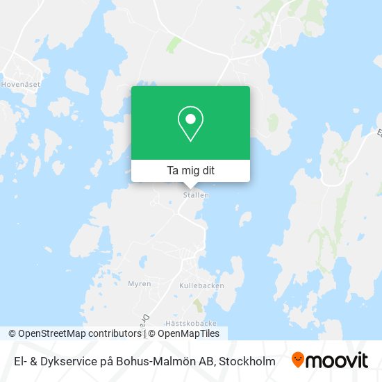 El- & Dykservice på Bohus-Malmön AB karta