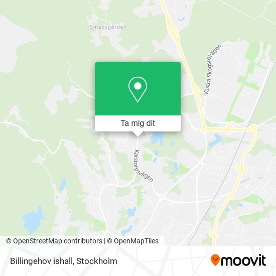 Billingehov ishall karta