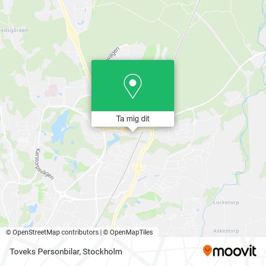 Toveks Personbilar karta