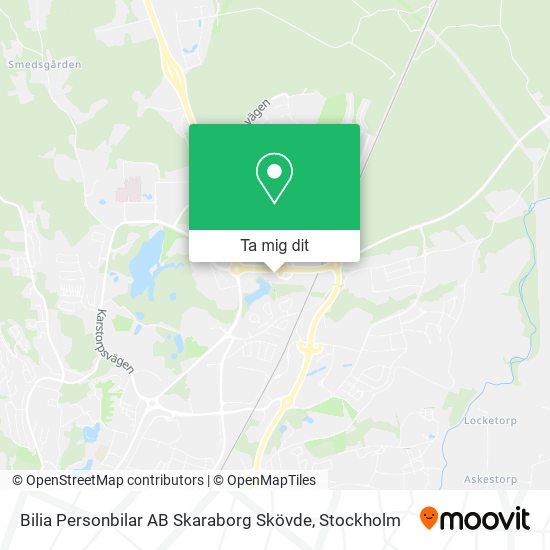Bilia Personbilar AB Skaraborg Skövde karta