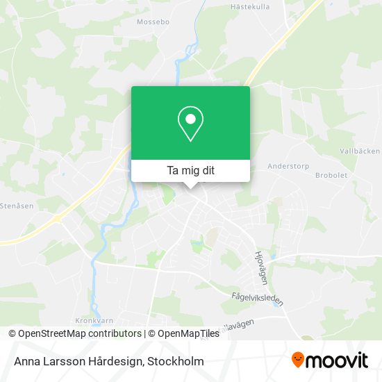Anna Larsson Hårdesign karta