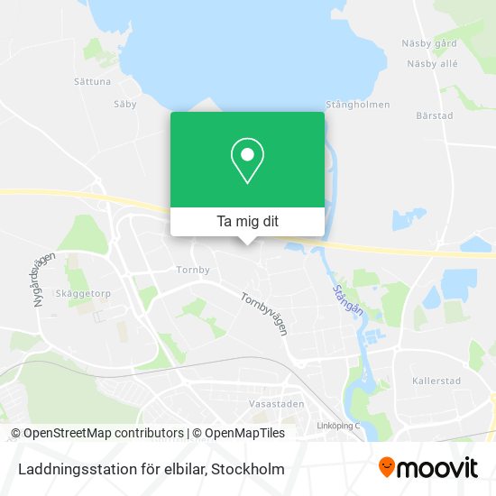 Laddningsstation för elbilar karta