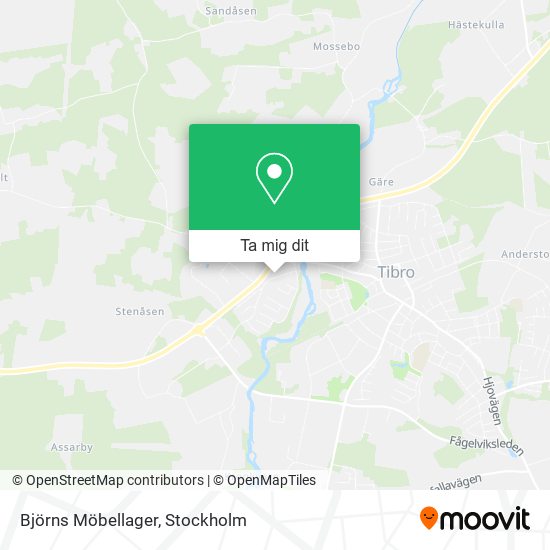 Björns Möbellager karta