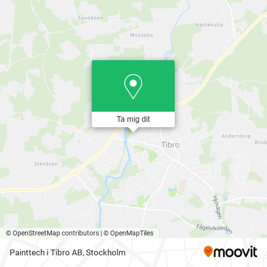 Painttech i Tibro AB karta