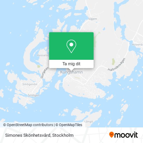 Simones Skönhetsvård karta