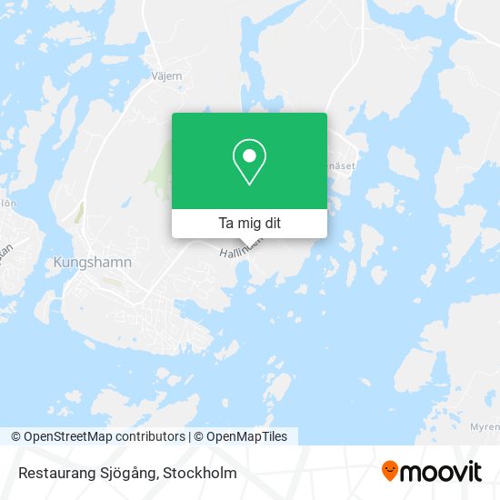 Restaurang Sjögång karta