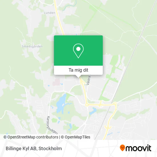 Billinge Kyl AB karta